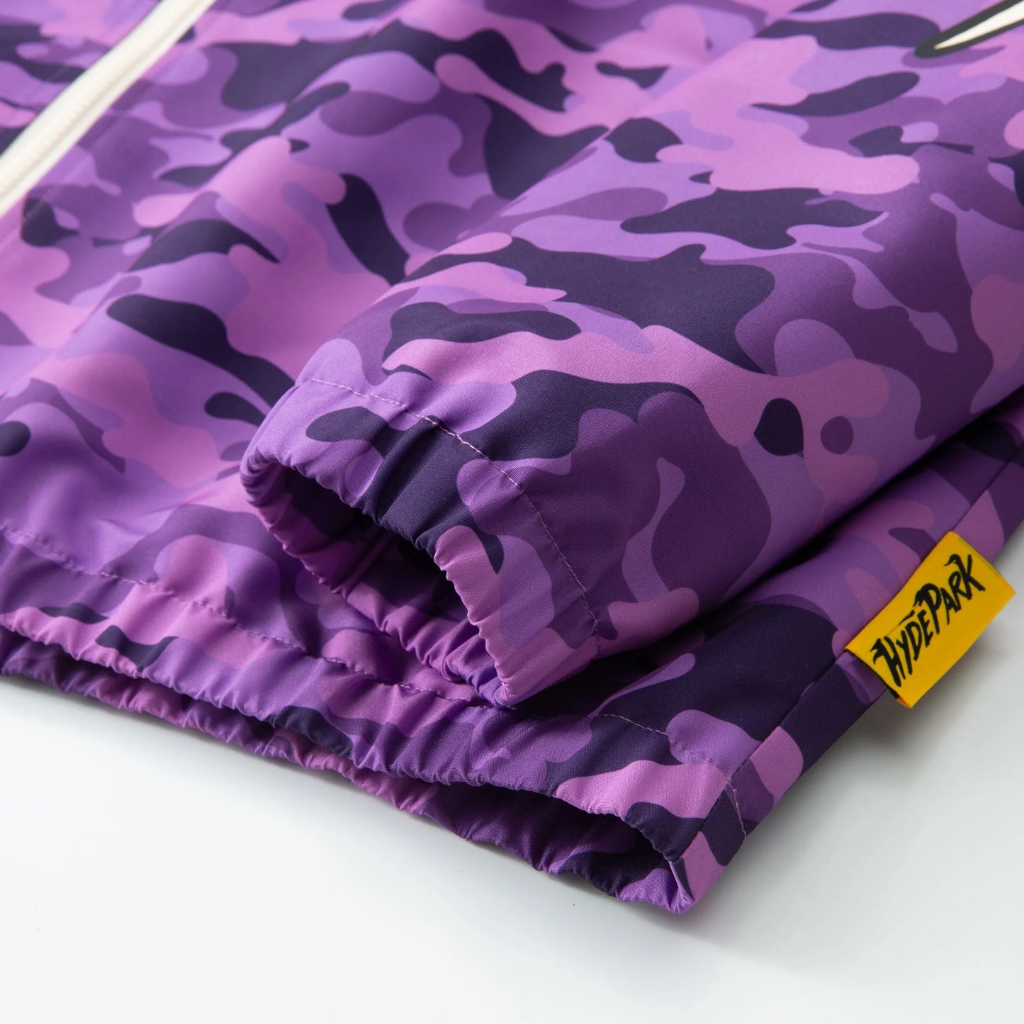 LIGHTNING CAMO HOODED TRACK JACKET - PURPLE