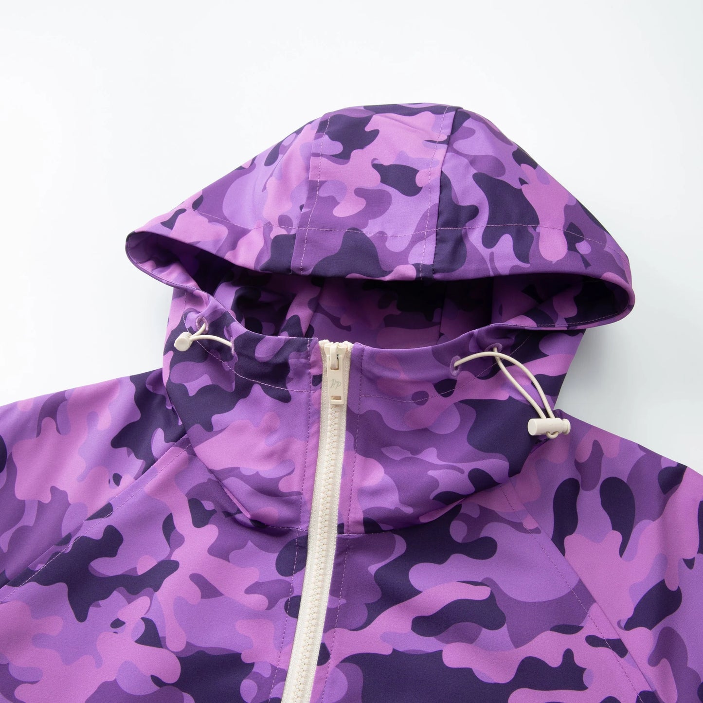 LIGHTNING CAMO HOODED TRACK JACKET - PURPLE