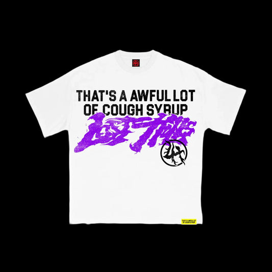 Lost Hills x Cough Syrup Spell Out Tee White